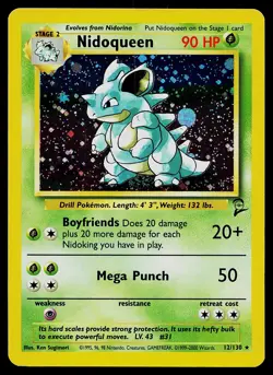 Pokemon Card - Nidoqueen Base Set 2 12/130 Holo Rare - Image 1