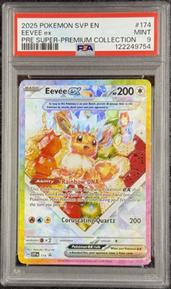 2025 Pokemon Svp En Eevee ex Pre Super-Premium Collection #174 Mint Gem💎 PSA 9 - Image 1