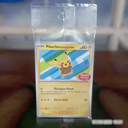 Pokemon Pikachu Berkemeja Batik Staryu 155/SV-P Indonesia Promo Sealed - Image 1