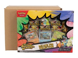 POKEMON TCG MEGA EVOLUTION ASCENDED HEROES DELUXE PIN COLLECTION SEALED CASE -F - Image 1