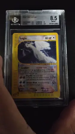 2003 Pokemon Aquapolis Crystal Lugia #149/147 BGS 8.5 NM-MT+ Subgrades - Image 2