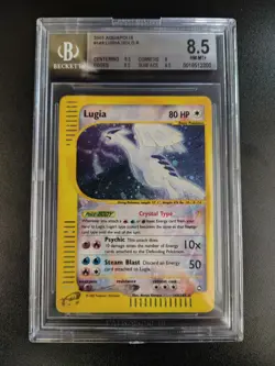 2003 Pokemon Aquapolis Crystal Lugia #149/147 BGS 8.5 NM-MT+ Subgrades - Image 5