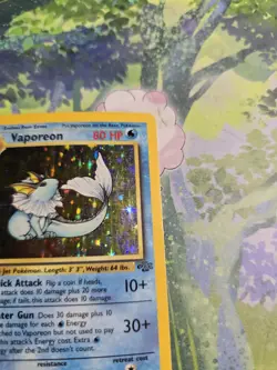 MP Vaporeon Holo 12/64 Jungle Pokemon Card - Image 5