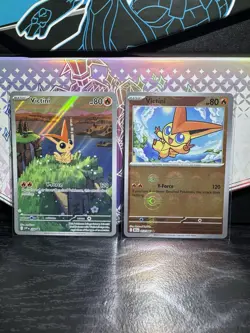 Pokemon TCG Victini 208 Illustration Collection Black Star Promo + Poke Ball - Image 1
