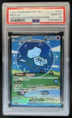 2024 Pokemon Paldean Fates Mew ex #232/091 PSA 10 GEM MINT - Image 1