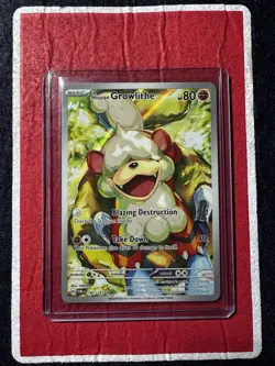 Pokemon TCG Hisuian Growlithe Twilight Masquerade IR 181/167 - Image 1