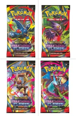 Pokemon Mega Evolution Phantasmal Flames Booster Pack x 6 - Image 1