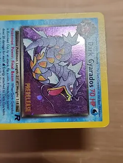 Pokemon Rocket Dark Gyarados 8/82 Gold Foil HOLO League Prerelease - Image 3