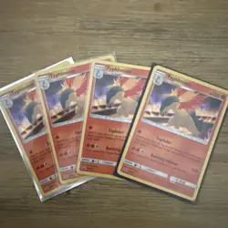 TYPHLOSION SM185 Promo SM Black Star Promos x4 play set - Image 1