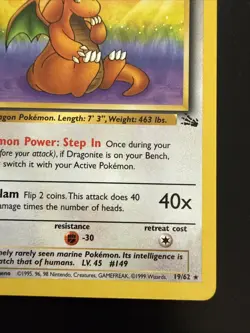 Pokemon TCG - Dragonite Unlimited Rare – Fossil – Lightly Played - Image 4