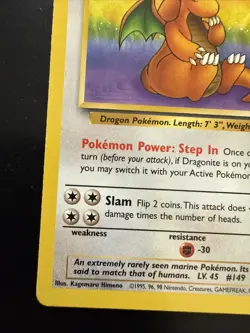 Pokemon TCG - Dragonite Unlimited Rare – Fossil – Lightly Played - Image 5