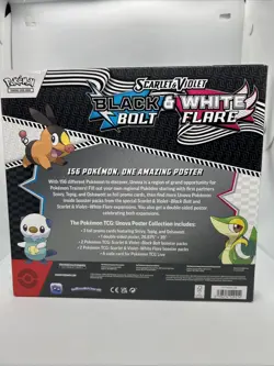 Pokemon TCG SV10.5 Black Bolt & White Flare Unova Poster Collection Box Sealed - Image 2