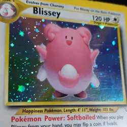 Pokemon TCG Blissey Neo Revelation 02/64 Stage 1 Holo Rare 120 HP 2000 English - Image 2