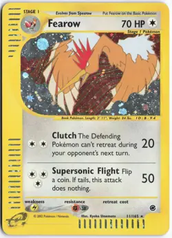 Pokemon - Fearow (11) #011/165 - Expedition Holo - Image 1