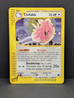 Clefable 007/165 Expedition Base Set Holo Ultra Rare Pokemon TCG Nintendo LP - Image 1