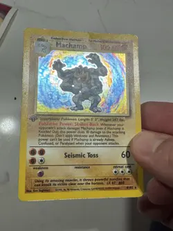 1999 Pokemon Base Set 1st Edition Machamp Holo 8/102 🔥 - Image 4