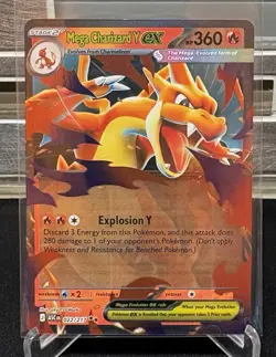 Mega Charizard Y ex 022/217 Ascended Heroes English Pokemon TCG - Image 1