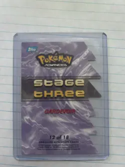GARDEVOIR 2003 Topps Pokemon Advanced Embossed Evolution Die Cut#12/18 RARE! VG+ - Image 2