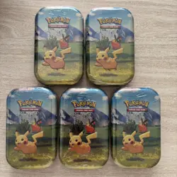 Pokemon TCG Ascended Heroes Mini Tins x5 NEW SEALED Pikachu - Image 1