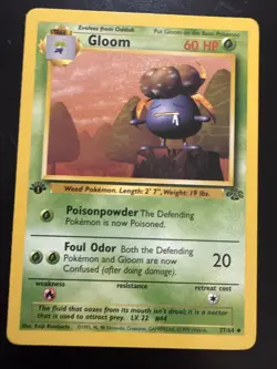 Pokemon TCG Gloom 1st Edition Jungle 37/64 English - Image 1