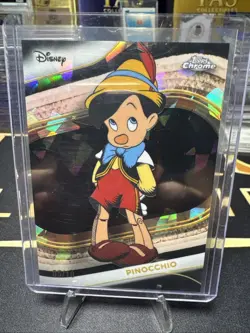 2025 Topps Chrome Disney Sapphire Pinocchio Black Refractor 5/10 - Image 1
