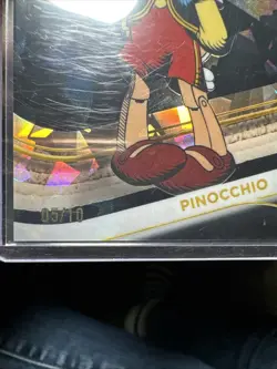 2025 Topps Chrome Disney Sapphire Pinocchio Black Refractor 5/10 - Image 2