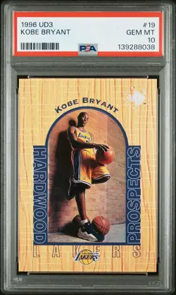 1996-97 Upper Deck UD3 - Hardwood Prospects Kobe Bryant #19 PSA 10 (RC) - Image 1