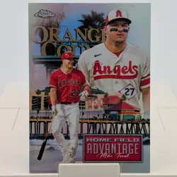 2024 Topps Chrome Update Mike Trout Home Field Advantage SSP HFA Angels HFAC-8 - Image 1