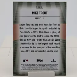 2024 Topps Chrome Update Mike Trout Home Field Advantage SSP HFA Angels HFAC-8 - Image 2