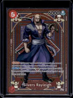 2024 One Piece Emperors in the New World Silvers Rayleigh Rare #OP09-005 - Image 1