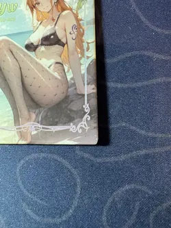 Goddess Story Nami Black Bikini Thick Card Waifu Doujin One Piece Full Art - Image 4