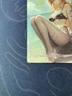 Goddess Story Nami Black Bikini Thick Card Waifu Doujin One Piece Full Art - Image 5