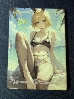 Goddess Story Carrot Black Bikini Thick Card Waifu Doujin One Piece Full Art - Image 1
