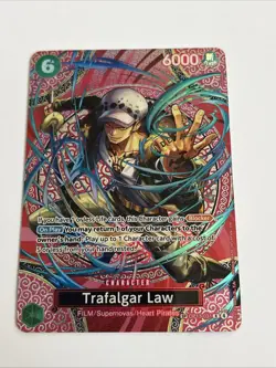 One Piece Card Game Trafalgar Law SP (OP15) - OP13-031 Perfect Condition Holo - Image 2