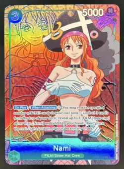2022 One Piece Paramount War Nami Super Rare Alternate Art #OP02-036 - Image 1