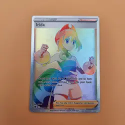 Pokemon TCG Irida 204/189 Astral Radiance Holo Secret Rare Rainbow Rare - Image 1