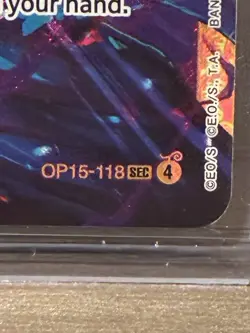 One Piece TCG OP15-118 Enel SEC Alt Art English Near Mint - Image 4