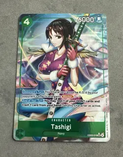 One Piece TCG Heroines Edition Tashigi SR ALT ART AA EB03-018 ENGLISH NM - Image 1