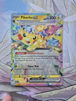 Pikachu EX 057/191 Sv08: Surging Sparks Double Rare Pokemon Card TCG NM - Image 1