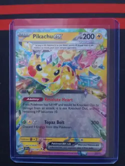 Pokemon Pikachu EX Sv08 Surging Sparks Ultra Rare Holo Card 057/191 - Image 1
