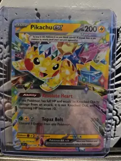 Pokemon Pikachu TCG Sv08: Surging Sparks EX Holo Card 057/191 - Image 1