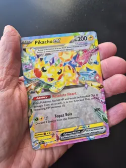 Pokemon TCG Pikachu EX Surging Sparks Double Rare Card 057/191 NM/MT Condition - Image 3