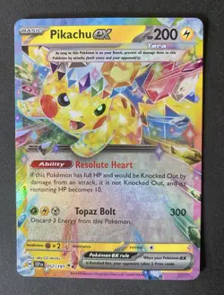 Pikachu ex 057/191 - Double Rare - Surging Sparks - Pokemon Card TCG - Image 1