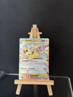 Pokemon TCG Pikachu Ex 057/191 Surging Sparks Holo Card Near Mint Pack Fresh - Image 1