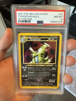 Pokemon Neo Discovery 2001 Tyranitar Holo 1st Edition - Image 5