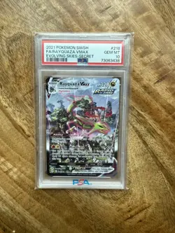 Pokemon 2021 Rayquaza VMAX 218/203 Alt Art Evolving Skies GEM MINT PSA 10 - Image 1