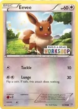 Eevee - 63/98 (Build-A-Bear Workshop E Miscellaneous Cards & Products NM Pokemon - Image 1