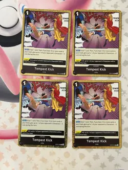 Tempest Kick Foil OP07-096 Playset ×4 One Piece TCG 500 Years In The Future - Image 1