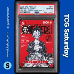 2025 ONE PIECE JP MAGAZINE VOL.20 PROMO #ST21-014 MONKEY.D.LUFFY PSA 10 - Image 1