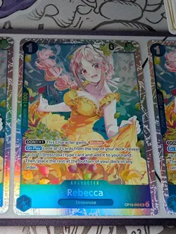 4x Rebecca OP15-053 SR Adventure on Kami's Island One Piece TCG Playset NM - Image 5